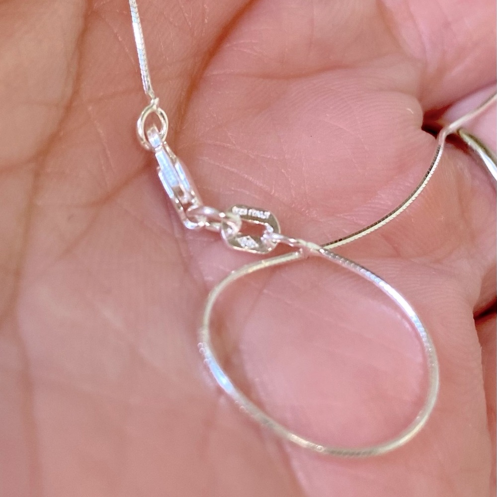 18 inch made in Italy “liquid” Sterling Silver chain - Picture 7 of 11